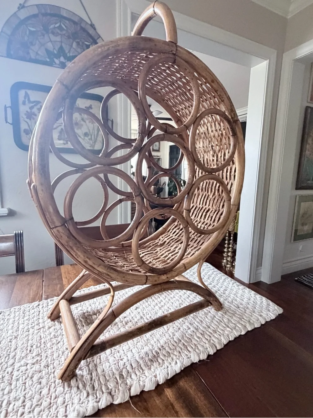 Vintage handcrafted round